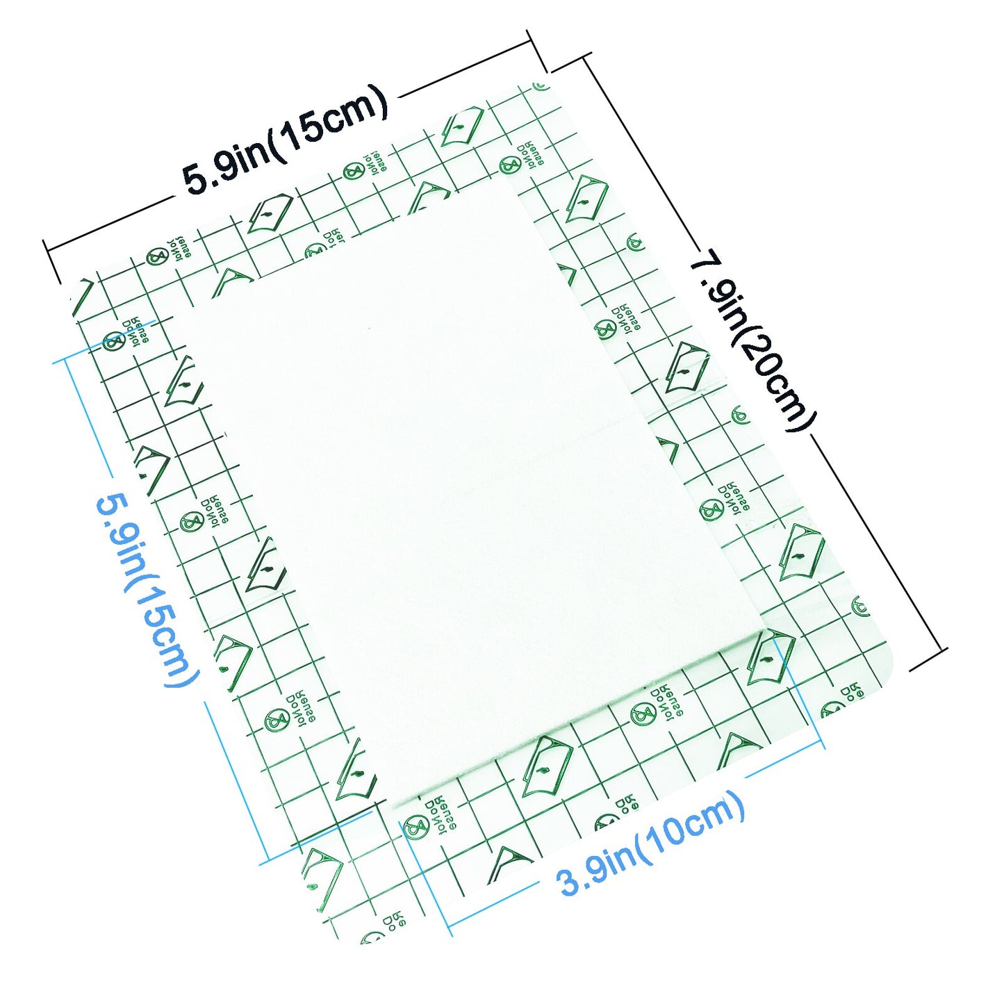 Ez derm defender 2 in one film dressing pads