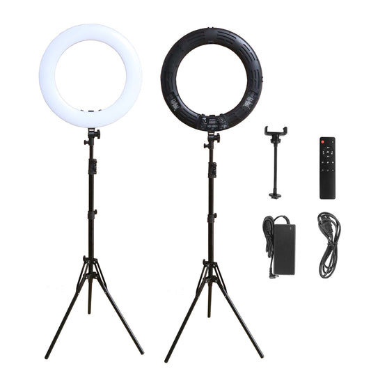 EZ Premium 18” Ring LED Floor Lamp with Phone Holder