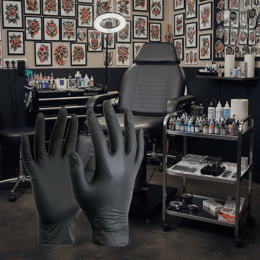 BODYTECH BLACK NITRILE EXAMINATION GLOVES