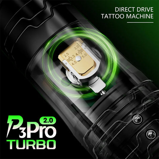 Ez P3 pro TURBO v 2.0 5.0 adjustable stroke direct drive machine with two battery’s