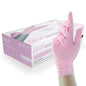 Unigloves select black and black pearl nitrile pink pearl