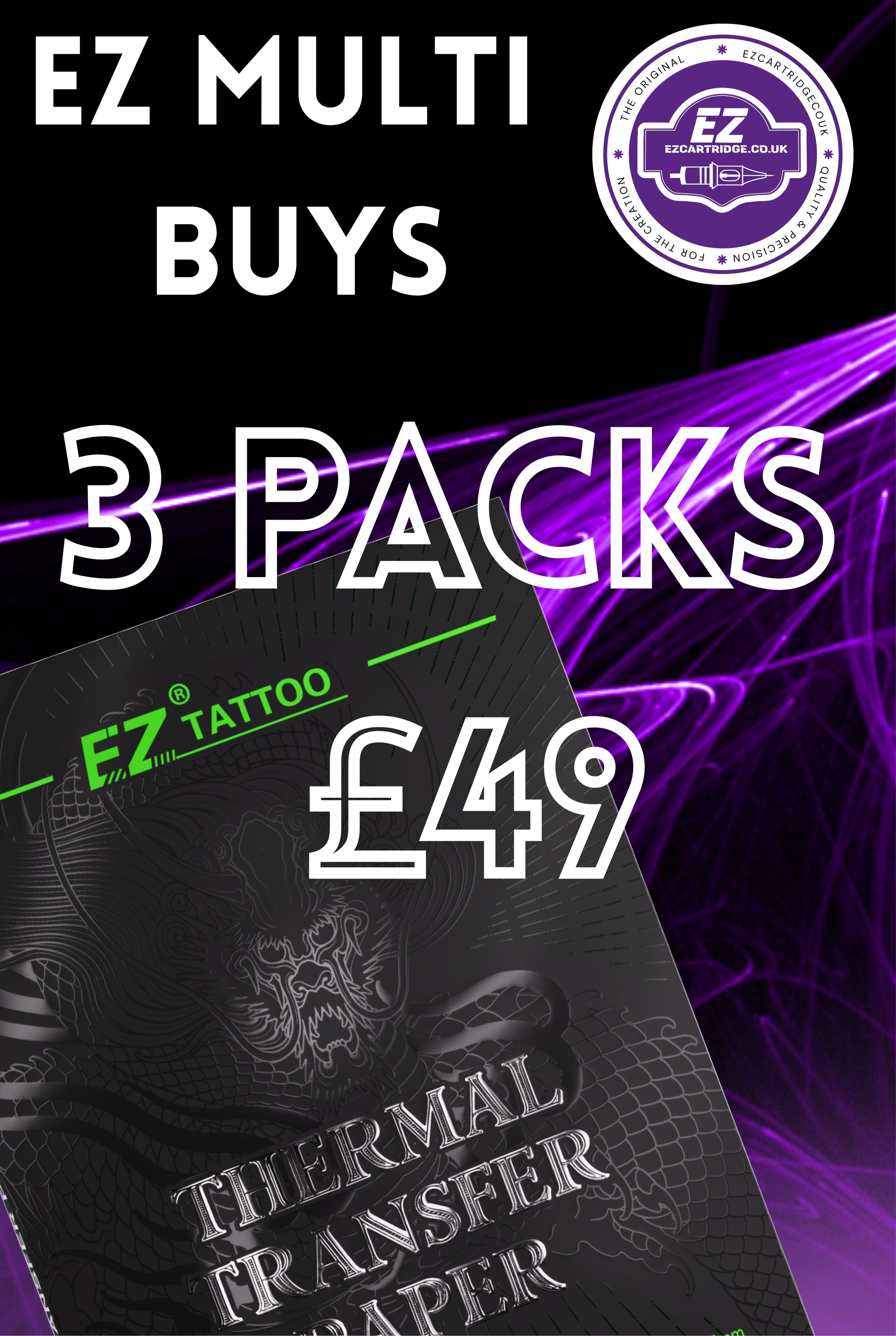 Ez thermal paper bundle x3 packs – EZcartridge.co.uk