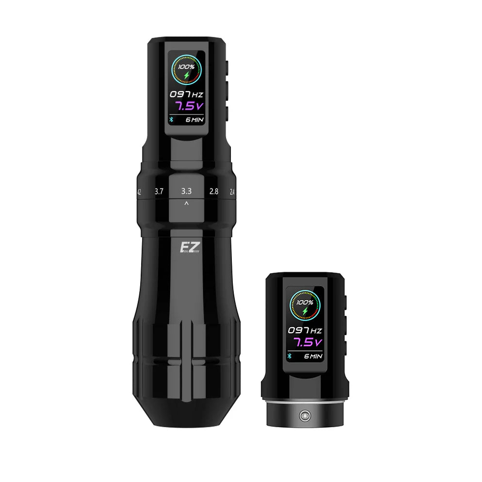 EZ P3 PRO WIRELESS BATTERY TATTOO MACHINE WITH 2 BATTERY PACKS