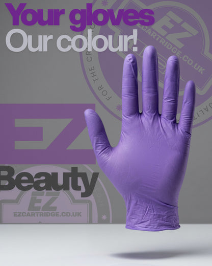 BODYTECH NITRILE EXAMINATION GLOVES BLACK OR PURPLE