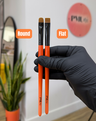 PMUni Duo Brushes Pre-Draw Set of 2 (Flat & Round)