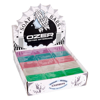 OZER Tattoo Care Soap Set - 5 Fragrances, 50g per bar, suitable for post-tattoo care and skin cleansing