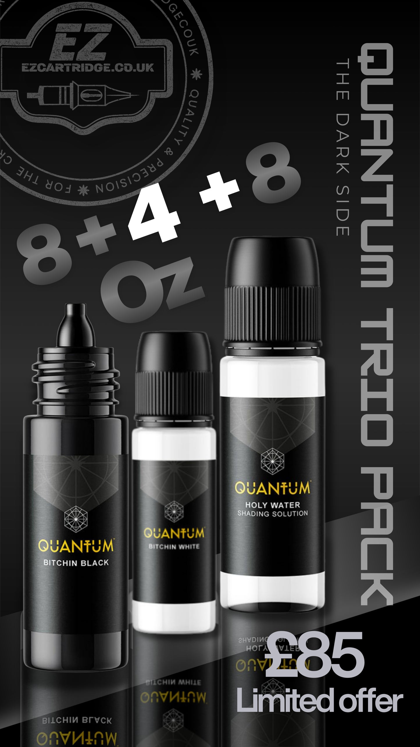 Quantum Bitchin TRIO bitchin black, Bitchin white and Holy water mixing solution