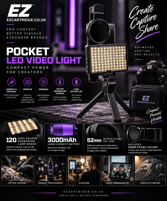 EZ Pocket LED Photography and content Kit inc CPL filter