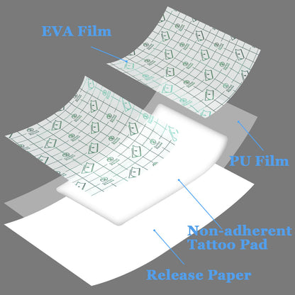 Ez derm defender 2 in one film dressing pads