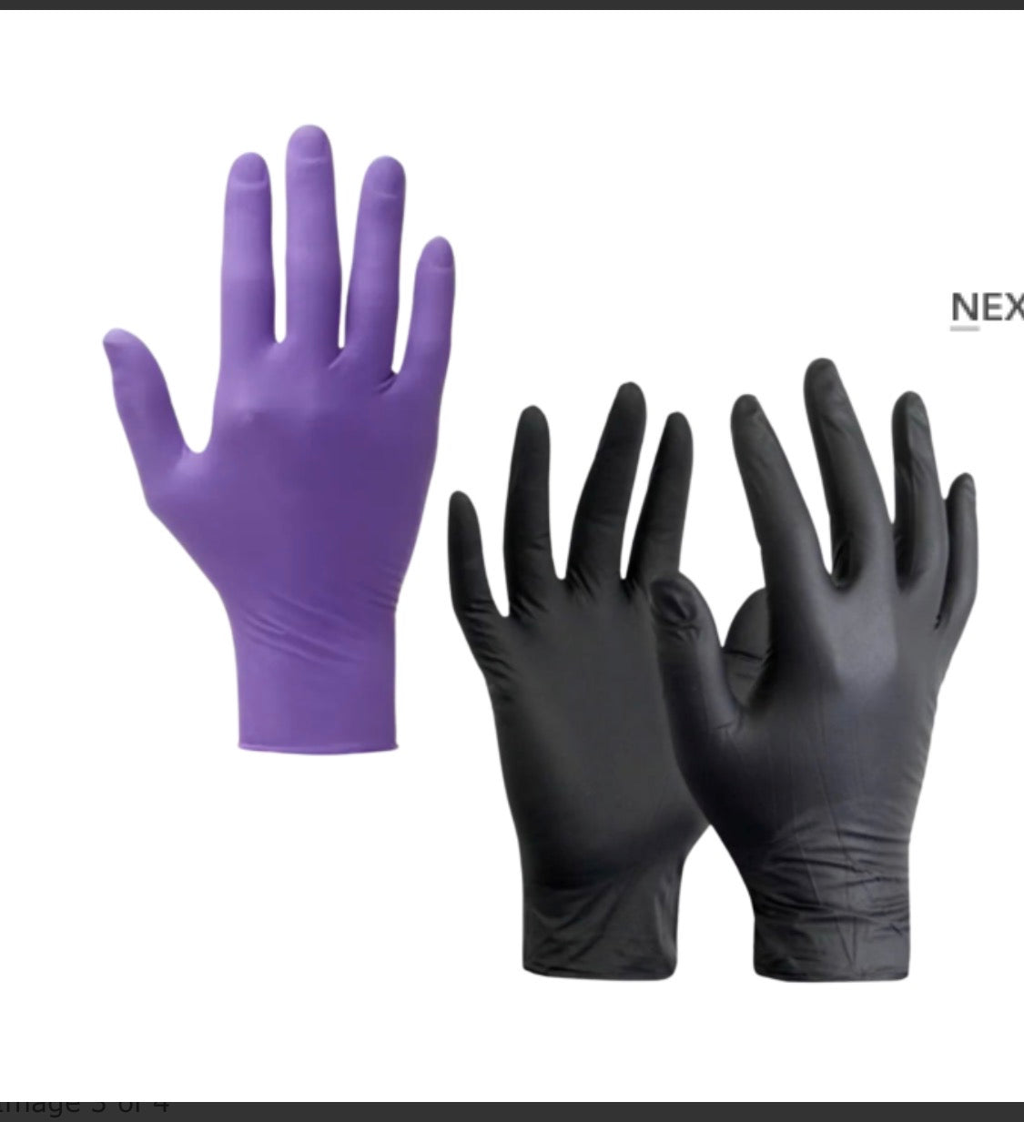 BODYTECH NITRILE EXAMINATION GLOVES BLACK OR PURPLE