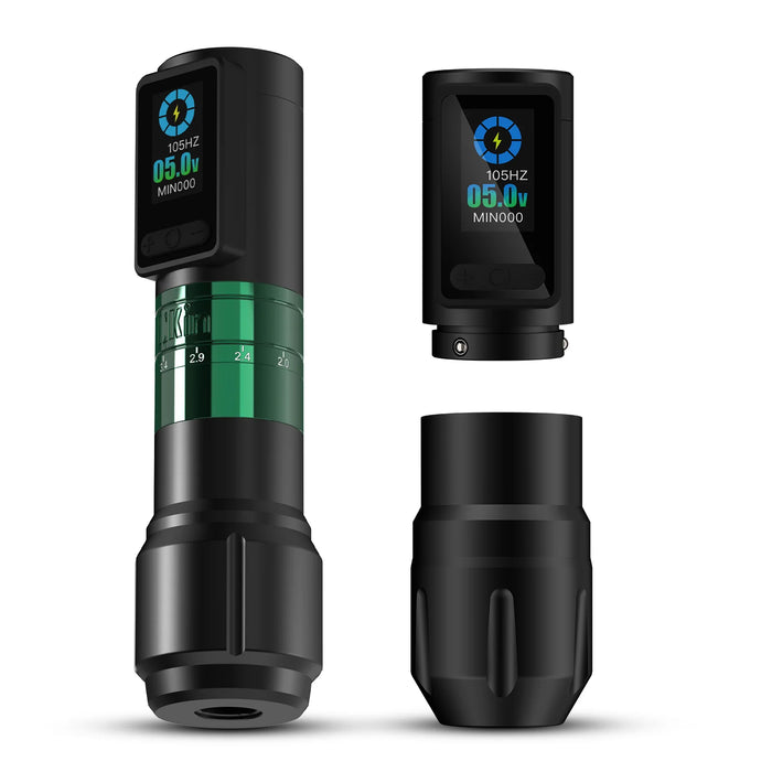 EZ Inferno （2.0mm-4.5mm）Wireless Tattoo Machine Adjustable Stroke and two batteries