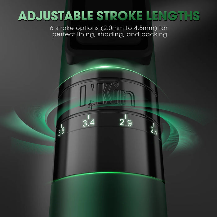 EZ Inferno （2.0mm-4.5mm）Wireless Tattoo Machine Adjustable Stroke and two batteries