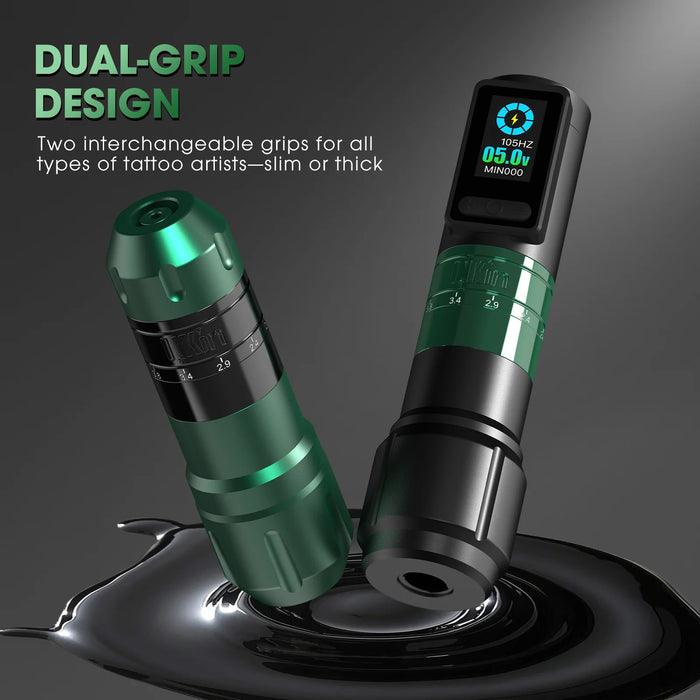 EZ Inferno （2.0mm-4.5mm）Wireless Tattoo Machine Adjustable Stroke and two batteries