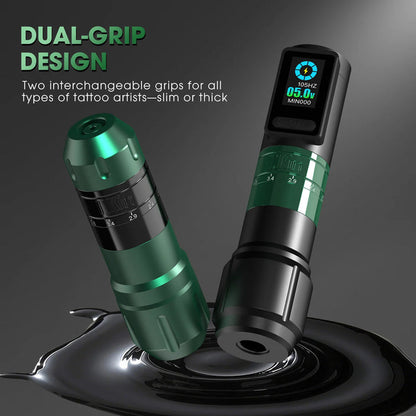 EZ Inferno （2.0mm-4.5mm）Wireless Tattoo Machine Adjustable Stroke and two batteries