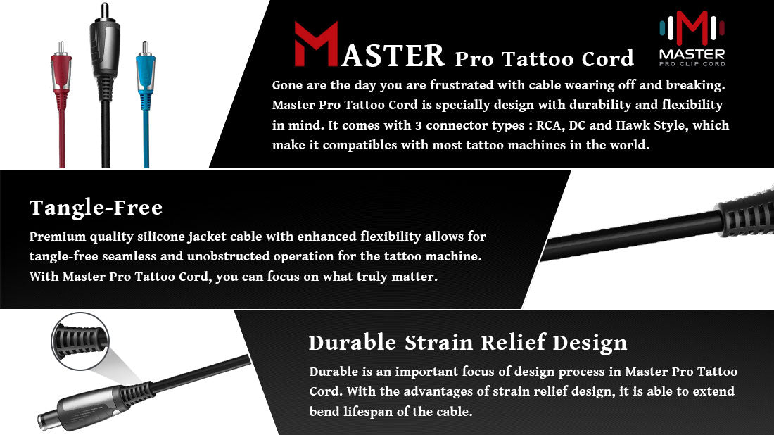 Master Pro Tattoo RCA Cable
